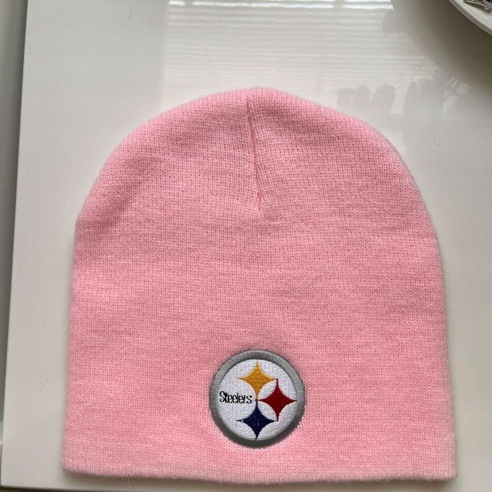Pink Beanie Steelers